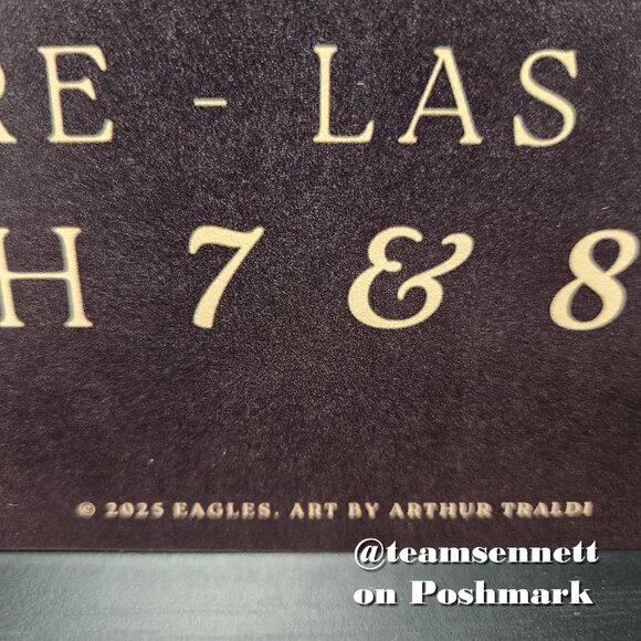 March 7 & 8, 2025 / Eagles Concert Poster / WEEKEND 13 / Sphere Las Vegas - Picture 3 of 4